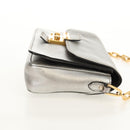 Miu Miu Kette Umhängetasche Leder Gold Silber Original 159240V-4