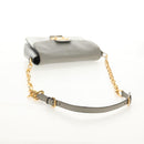 Miu Miu Kette Umhängetasche Leder Gold Silber Original 159240V-7