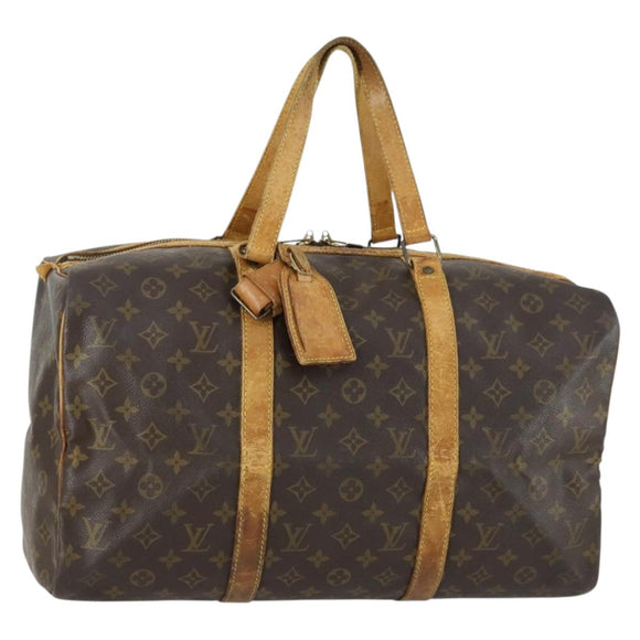 LOUIS VUITTON Monogram Sac Souple 45 Boston Tasche M41624 LV Auth 159241