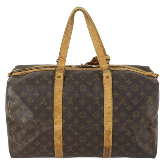 LOUIS VUITTON Monogram Sac Souple 45 Boston Tasche M41624 LV Auth 159241