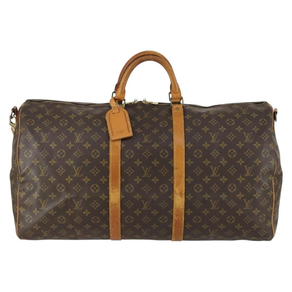 LOUIS VUITTON Monogram Keepall Bandouliere 60 Boston Bag M41412 LV Auth 159246