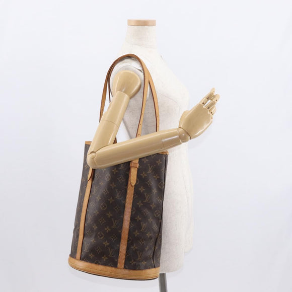 LOUIS VUITTON Monogram Bucket GM Shoulder Bag M42236 LV Auth 159247