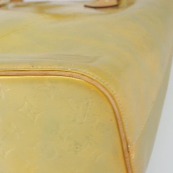 LOUIS VUITTON Monogram Vernis Houston Hand Bag Gris M91053 LV Auth 159249