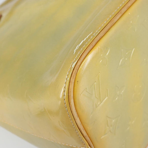 LOUIS VUITTON Monogram Vernis Houston Hand Bag Gris M91053 LV Auth 159249