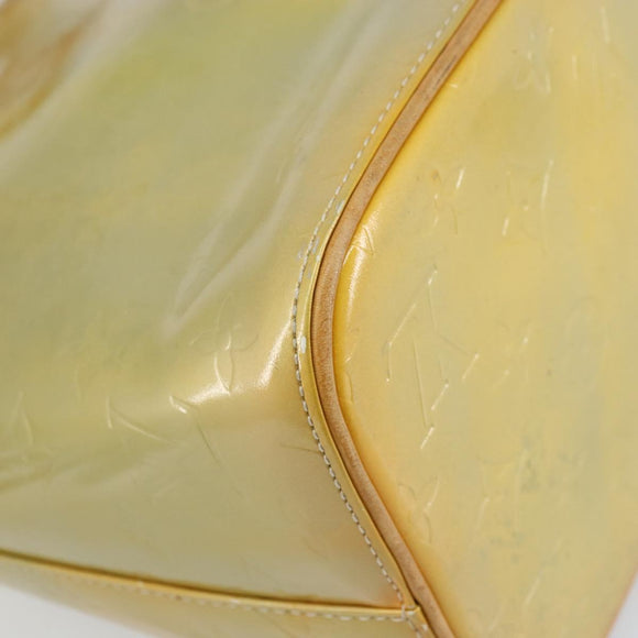 LOUIS VUITTON Monogram Vernis Houston Hand Bag Gris M91053 LV Auth 159249