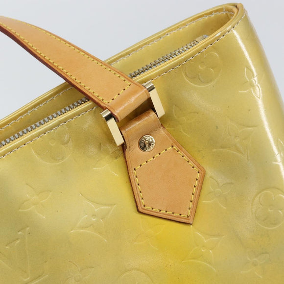 LOUIS VUITTON Monogram Vernis Houston Hand Bag Gris M91053 LV Auth 159249