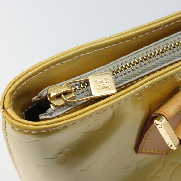 LOUIS VUITTON Monogram Vernis Houston Hand Bag Gris M91053 LV Auth 159249