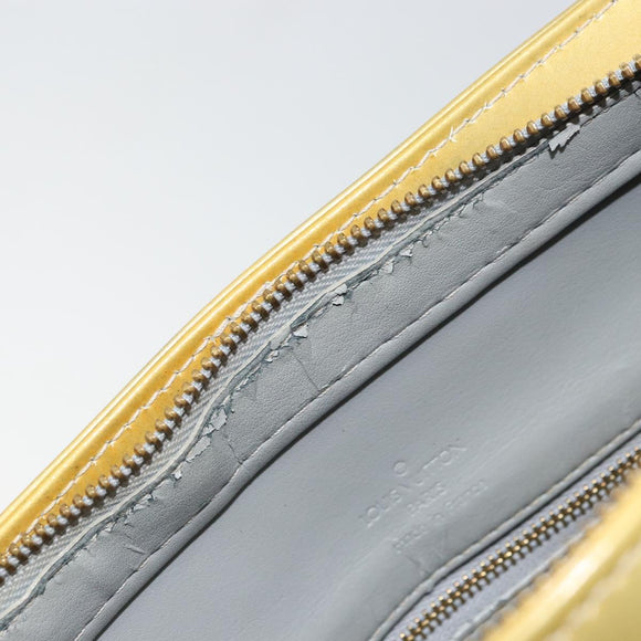 LOUIS VUITTON Monogram Vernis Houston Hand Bag Gris M91053 LV Auth 159249