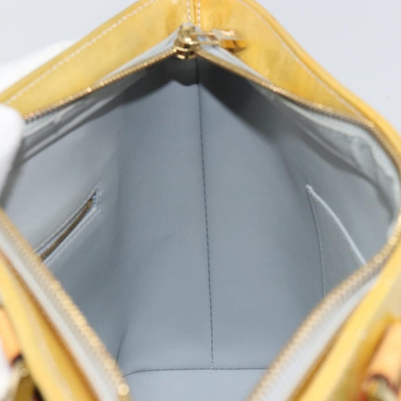 LOUIS VUITTON Monogram Vernis Houston Hand Bag Gris M91053 LV Auth 159249