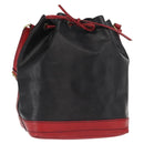 LOUIS VUITTON Epi Noe Shoulder Bag Bicolor Black Red M44017 LV Auth 159254-1