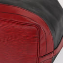 LOUIS VUITTON Epi Noe Shoulder Bag Bicolor Black Red M44017 LV Auth 159254-14