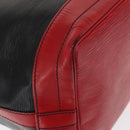 LOUIS VUITTON Epi Noe Shoulder Bag Bicolor Black Red M44017 LV Auth 159254-15