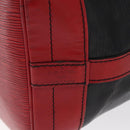 LOUIS VUITTON Epi Noe Shoulder Bag Bicolor Black Red M44017 LV Auth 159254-17