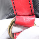 LOUIS VUITTON Epi Noe Shoulder Bag Bicolor Black Red M44017 LV Auth 159254-12