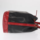LOUIS VUITTON Epi Noe Shoulder Bag Bicolor Black Red M44017 LV Auth 159254-3