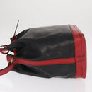 LOUIS VUITTON Epi Noe Shoulder Bag Bicolor Black Red M44017 LV Auth 159254-4