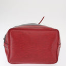 LOUIS VUITTON Epi Noe Shoulder Bag Bicolor Black Red M44017 LV Auth 159254-5
