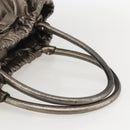 Salvatore Ferragamo Vala Hand Bag Leather Gold Tone Auth 159256-7