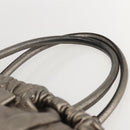 Salvatore Ferragamo Vala Hand Bag Leather Gold Tone Auth 159256-8