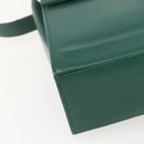 Christian Dior Shoulder Bag Leather Green Gold Auth 159257A-14