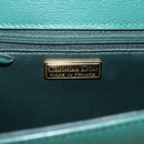 Christian Dior Shoulder Bag Leather Green Gold Auth 159257A-17