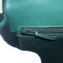 Christian Dior Shoulder Bag Leather Green Gold Auth 159257A-18