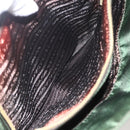 PRADA Chain Shoulder Bag Nylon Green Gold Auth 159258-25