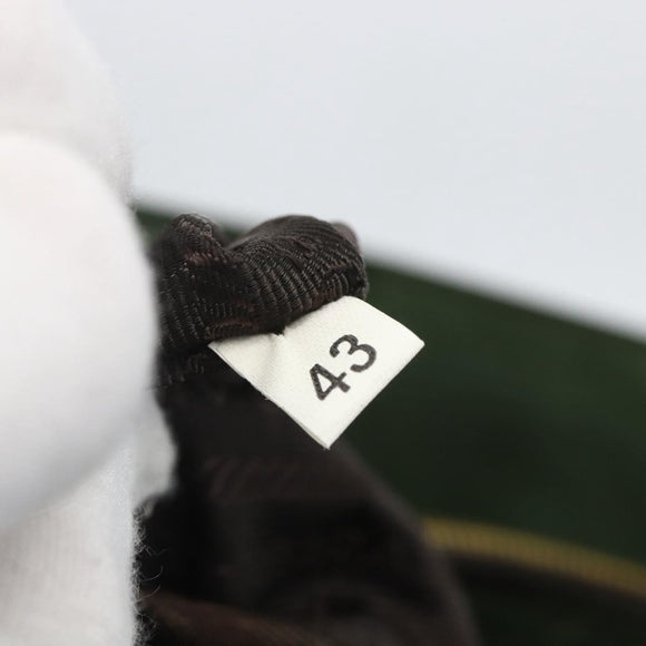 PRADA Chain Shoulder Bag Nylon Green Gold Auth 159258