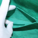 SAINT LAURENT Y Line Clutch Bag Leather Green Gold 311213 Auth 159262V-11