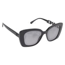 CHANEL Sunglasses plastic Black CC Auth 159263V-1