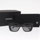CHANEL Sunglasses plastic Black CC Auth 159263V-15