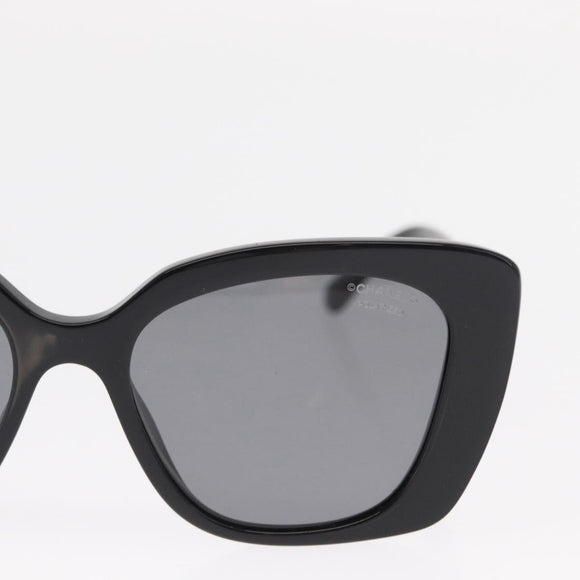 CHANEL Sunglasses plastic Black CC Auth 159263V