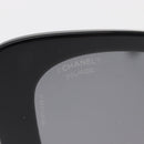 CHANEL Sunglasses plastic Black CC Auth 159263V-6
