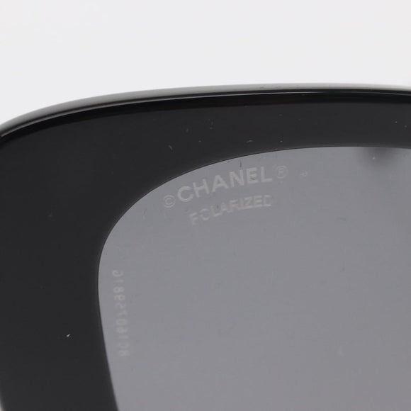 CHANEL Sunglasses plastic Black CC Auth 159263V