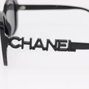 CHANEL Sunglasses plastic Black CC Auth 159263V-9