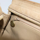 CHANEL Matelasse Chain Shoulder Bag Leather Beige Gold CC Auth 159264-19