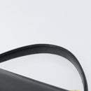 GUCCI Hand Bag Leather Black Gold Auth 159265-8