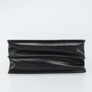 GUCCI Hand Bag Leather Black Gold Auth 159265-9