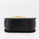 Salvatore Ferragamo Gancini Hand Bag Leather Black Gold Auth 159266V-11