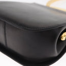Salvatore Ferragamo Gancini Hand Bag Leather Black Gold Auth 159266V-15