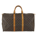 LOUIS VUITTON Monogram Keepall 50 Boston Bag M41426 LV Auth 159270-2