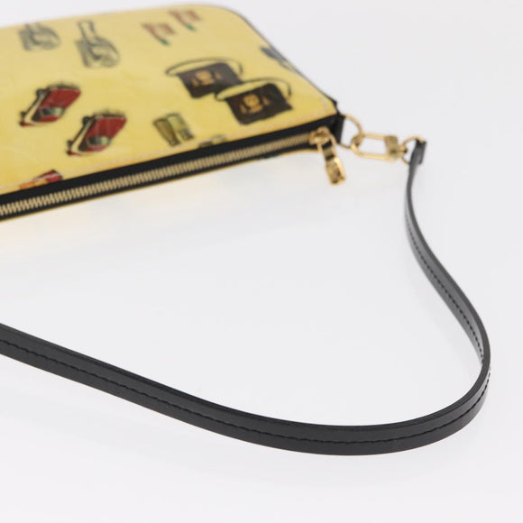 LOUIS VUITTON Vernis sticker Pochette Accessoires Pouch White M90928 Auth 159272