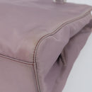 PRADA Hand Bag Nylon Lavende Silver Auth 159273-10