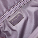 PRADA Hand Bag Nylon Lavende Silver Auth 159273-16
