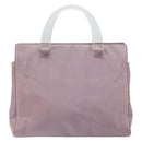 PRADA Hand Bag Nylon Lavende Silver Auth 159273-2