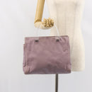 PRADA Hand Bag Nylon Lavende Silver Auth 159273-26