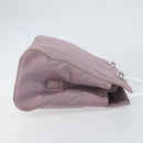 PRADA Hand Bag Nylon Lavende Silver Auth 159273-4