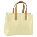 LOUIS VUITTON Monogram Vernis Reade PM Hand Bag Perle M91336 LV Auth 159276-1