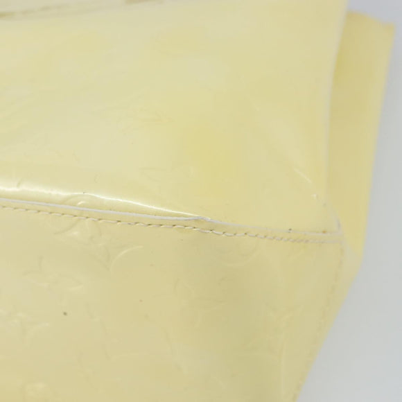 LOUIS VUITTON Monogram Vernis Reade PM Hand Bag Perle M91336 LV Auth 159276