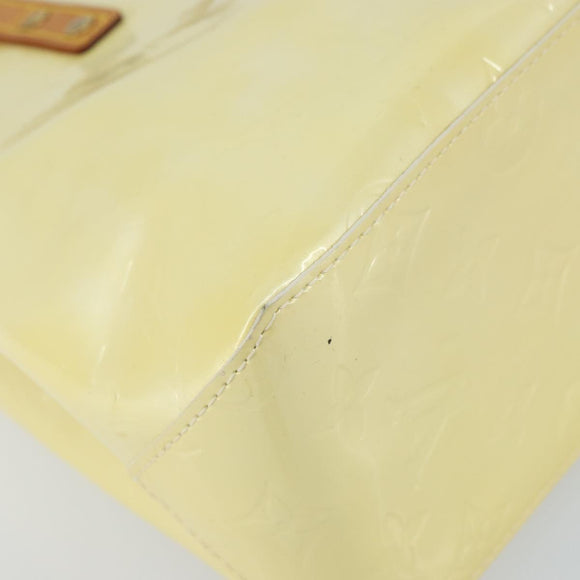 LOUIS VUITTON Monogram Vernis Reade PM Hand Bag Perle M91336 LV Auth 159276